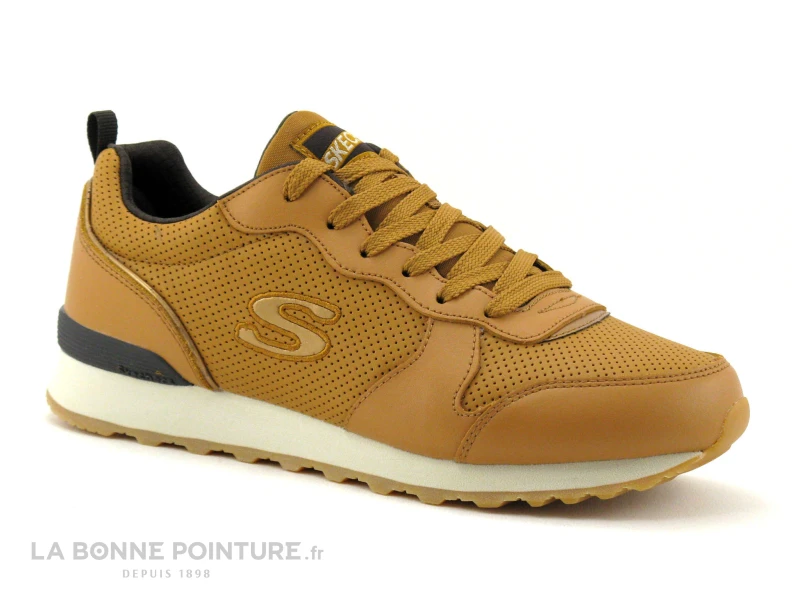 Skechers OG 85 PORTHOLE Wheat - Basket Femme Marron Camel 1 Skechers OG 85 PORTHOLE Wheat - Basket Femme Marron Camel