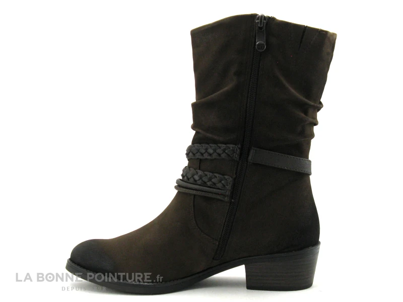 Marco Tozzi 2-25316-29 Cafe Comb - Bottine Femme Marron 3 Marco Tozzi 2-25316-29 Cafe Comb - Bottine Femme Marron – Image 3