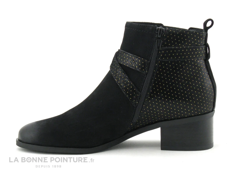 Fugitive RANDO Oil Noir Boots A Pois 3 Fugitive RANDO Oil Noir Boots A Pois – Image 3
