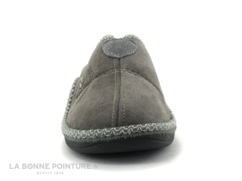 Semelflex ALASKA - Chausson Mule Gris 2 Semelflex ALASKA - Chausson Mule Gris – Image 2