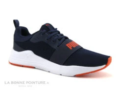 Puma WIRED RUN Bleu Marine - Basket Sport JR