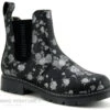 Dockers 45PN209-610110 Noir - Fleurs - Bottine Elastique Et Zip