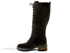 Elue Par Nous KOFOUR Marron Velours Croco - Botte Lacet Femme -Magasin De Chaussures cd24607c73b9e66c561f35ea11d5d5ef img 3638.jpg 164350