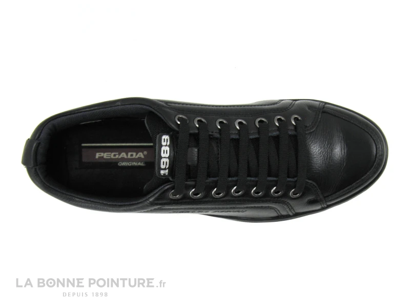 Pegada 118605-09 - Basket Basse Homme En Cuir Noir 6 Pegada 118605-09 - Basket Basse Homme En Cuir Noir – Image 6