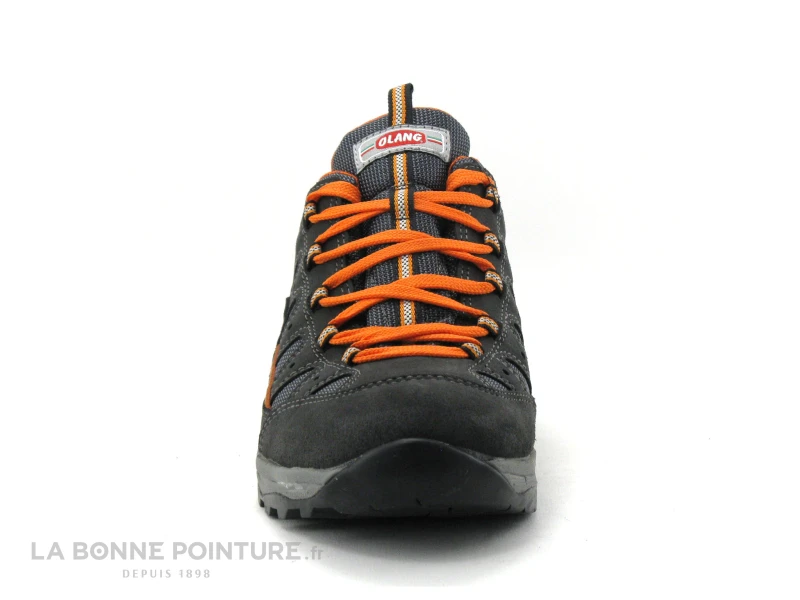 Olang ZENITH Tex - Gris Orange - Chaussure Randonnee Homme 2 Olang ZENITH Tex - Gris Orange - Chaussure Randonnee Homme – Image 2