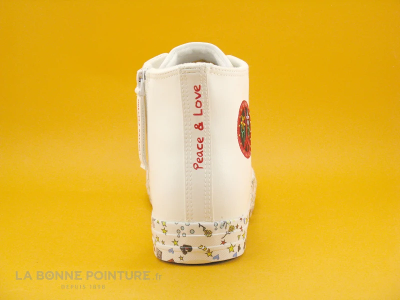 Dockers Gensheimer Peace And Love - 36UR911-610 - BLANC - Basket Montante 4 Dockers Gensheimer Peace And Love - 36UR911-610 - BLANC - Basket Montante – Image 4