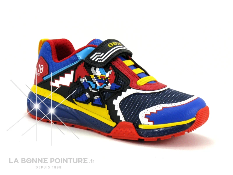 Geox Pixel J26FEA Bayonyc Royal-Red - Sneakers GARCON 1 Geox Pixel J26FEA Bayonyc Royal-Red - Sneakers GARCON