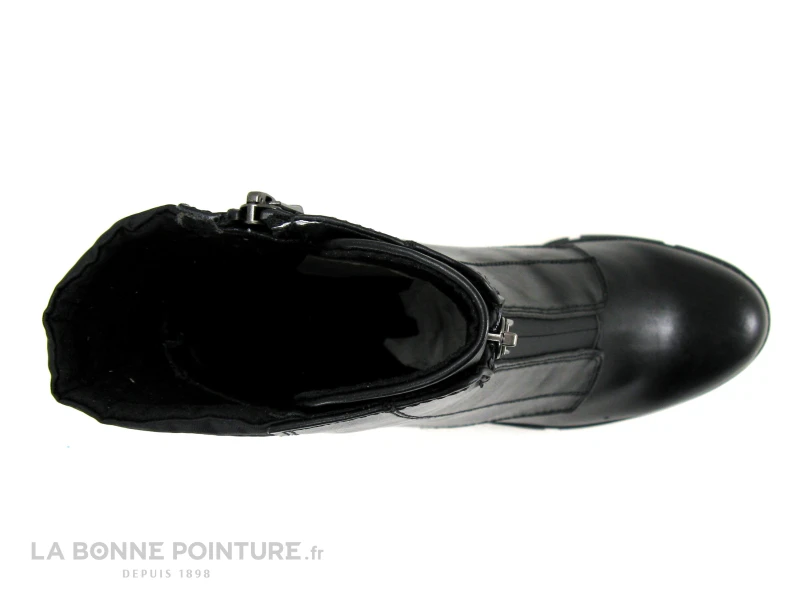 Marco Tozzi 2-25452-29 Black Comb - Boots Noires A Talon Haut Epais 6 Marco Tozzi 2-25452-29 Black Comb - Boots Noires A Talon Haut Epais – Image 6