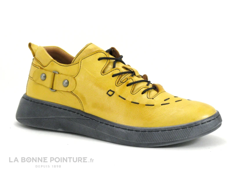 Karyoka BOBER Jaune - Chaussure Basse Femme Cuir Jaune 5 Karyoka BOBER Jaune - Chaussure Basse Femme Cuir Jaune – Image 5