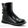 Wipop Wolys Noir-boots Fille Vernies Zip