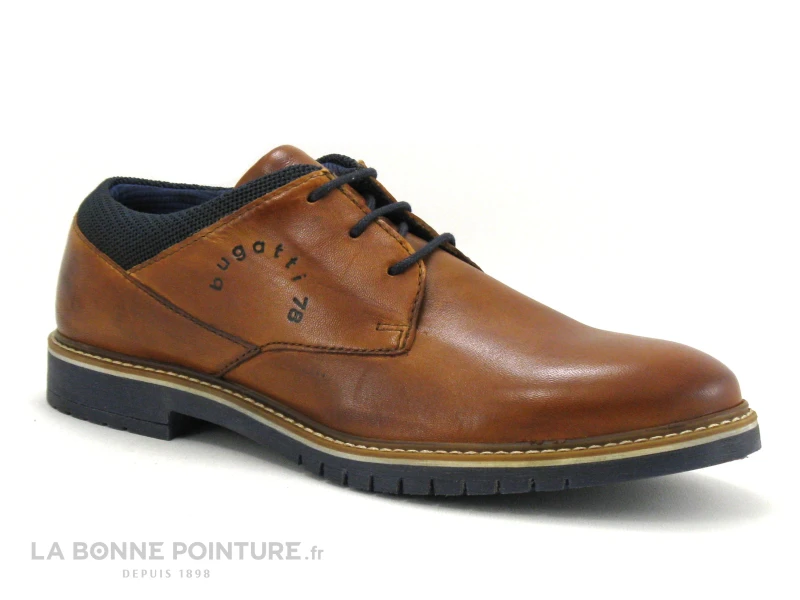 Bugatti CAJ 331837054100 Cognac - Chaussure Derbi Homme Marron 5 Bugatti CAJ 331837054100 Cognac - Chaussure Derbi Homme Marron – Image 5