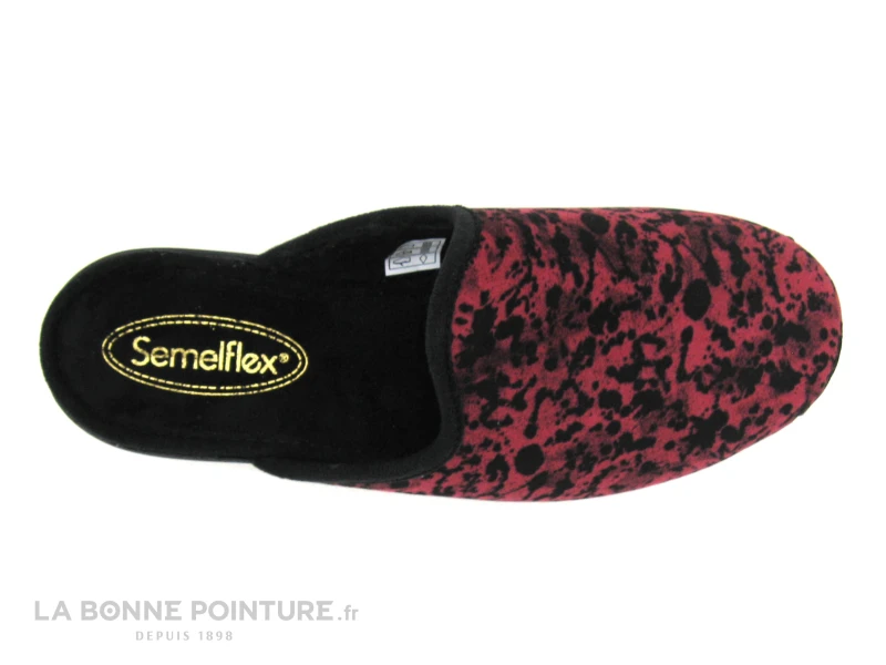 Semelflex LAPONY Bordeaux - Pantoufle Mule Femme 4 Semelflex LAPONY Bordeaux - Pantoufle Mule Femme – Image 4