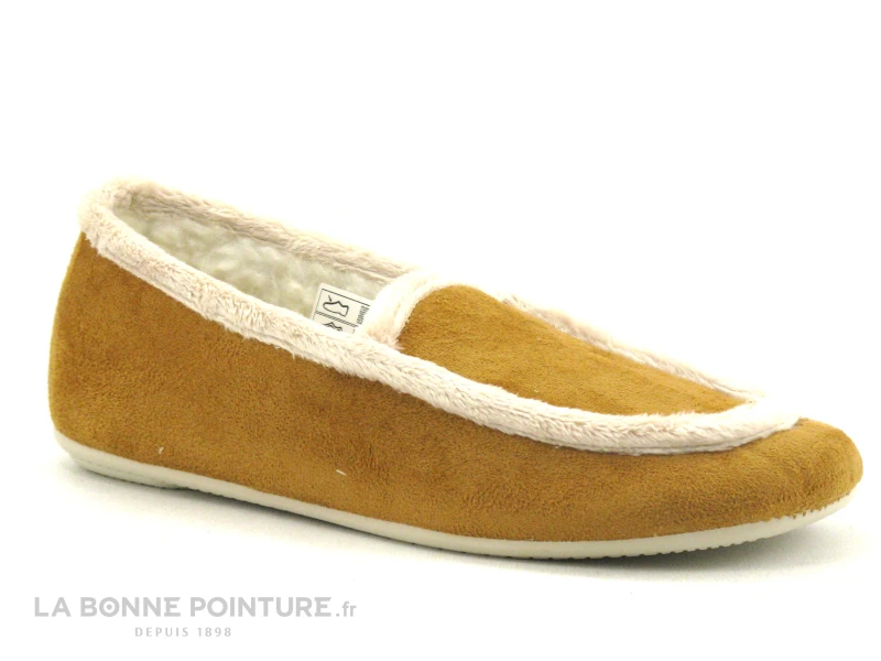 Ouf NICLOU Camel - Chausson Mocassin Femme 1 Ouf NICLOU Camel - Chausson Mocassin Femme