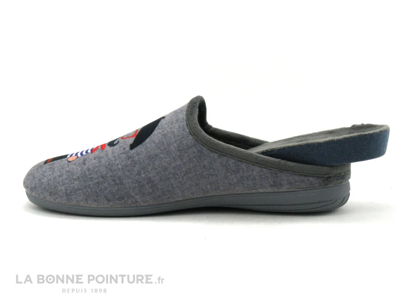 Maison Espadrille 6743-3 Gris - Bonhomme Moustachu Et Baguette 4 Maison Espadrille 6743-3 Gris - Bonhomme Moustachu Et Baguette – Image 4