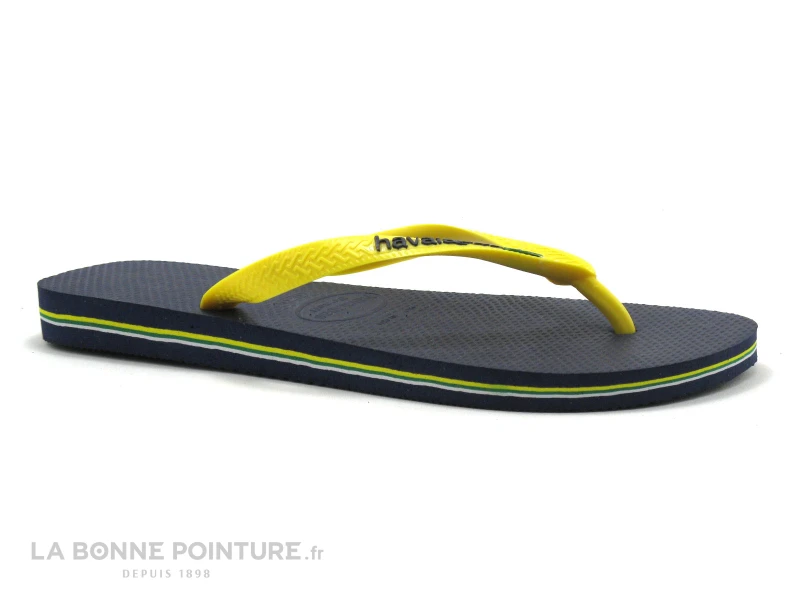 Havaianas BRASIL LOGO Navy Blue Citrus Yellow - Tong Homme 1 Havaianas BRASIL LOGO Navy Blue Citrus Yellow - Tong Homme
