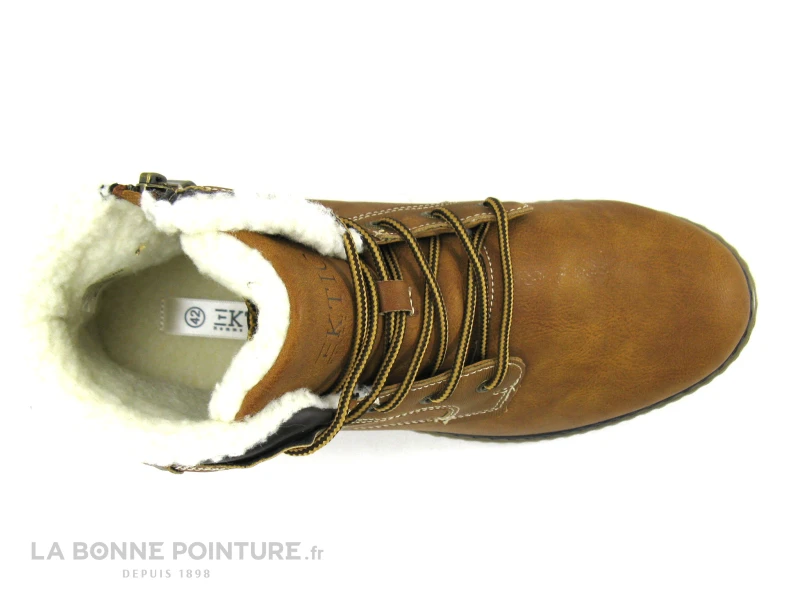 Ektic GALIUM Camel - Bottillon Fourre Homme Avec Zip 4 Ektic GALIUM Camel - Bottillon Fourre Homme Avec Zip – Image 4