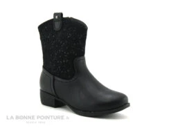 Devant 33 Wipop DYFFA Noir - Bottes Fille Western Zip