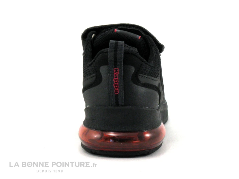 Kappa Logo SPLINTER Ev Kid - Noir Rouge - Basket Enfant Elastique Et Velcro 4 Kappa Logo SPLINTER Ev Kid - Noir Rouge - Basket Enfant Elastique Et Velcro â Image 4