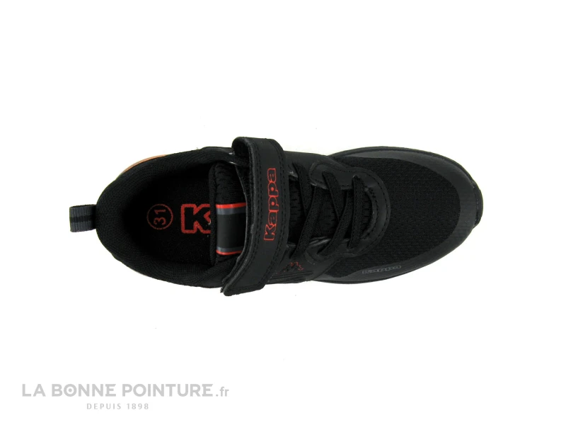 Kappa Logo SPLINTER Ev Kid - Noir Rouge - Basket Enfant Elastique Et Velcro 6 Kappa Logo SPLINTER Ev Kid - Noir Rouge - Basket Enfant Elastique Et Velcro â Image 6
