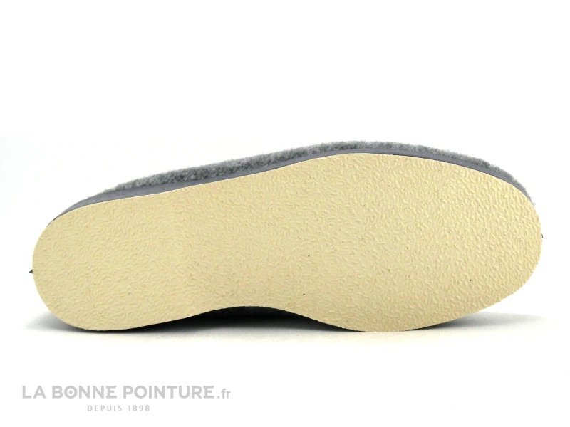 Soca 0520 Gris Bordeaux - Charentaise Homme Interieur Pure Laine 3 Soca 0520 Gris Bordeaux - Charentaise Homme Interieur Pure Laine – Image 3