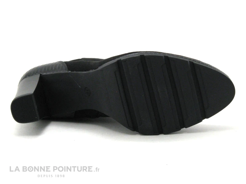 Marco Tozzi 2-25841-25 Black Comb - Bottines Velours Talon Haut 7 Marco Tozzi 2-25841-25 Black Comb - Bottines Velours Talon Haut – Image 7