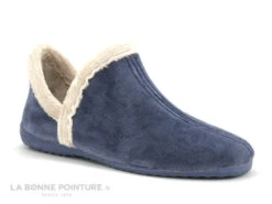 Komodonas Soca 0355 Oceano - Chausson Montant Femme Bleu Et Beige