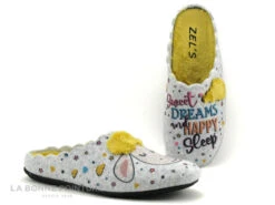 Zels 41148 Gris Jaune - Mouton Sweet Dreams - Pantoufle Mule Femme -Magasin De Chaussures cd24607c73b9e66c561f35ea11d5d5ef img 5241.jpg 177955