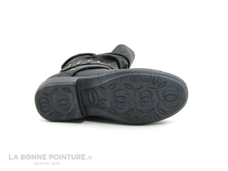 Wipop DELONA Noir - Froncee - Botte Fille 7 Wipop DELONA Noir - Froncee - Botte Fille – Image 7