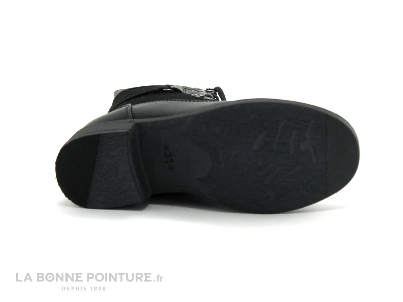Wipop DALLIA Noir - Bottillon Fille Lacet Et Zip 7 Wipop DALLIA Noir - Bottillon Fille Lacet Et Zip – Image 7