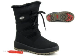 Olang Nora Tex Crampons Noir Botte Fourree Femme