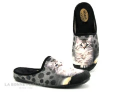 Selkis 22357 Gris - Chat - Pantoufle Mule Femme -Magasin De Chaussures cd24607c73b9e66c561f35ea11d5d5ef img 5797.jpg 178692