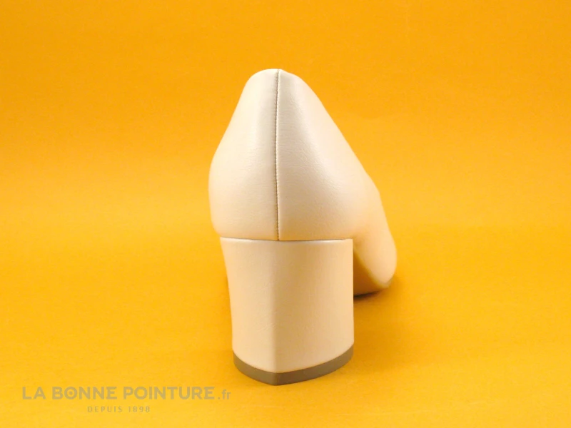 Marco Tozzi 2-22419-20 Cream - Escarpin Beige Pointu - Talon Incurve 4 Marco Tozzi 2-22419-20 Cream - Escarpin Beige Pointu - Talon Incurve – Image 4