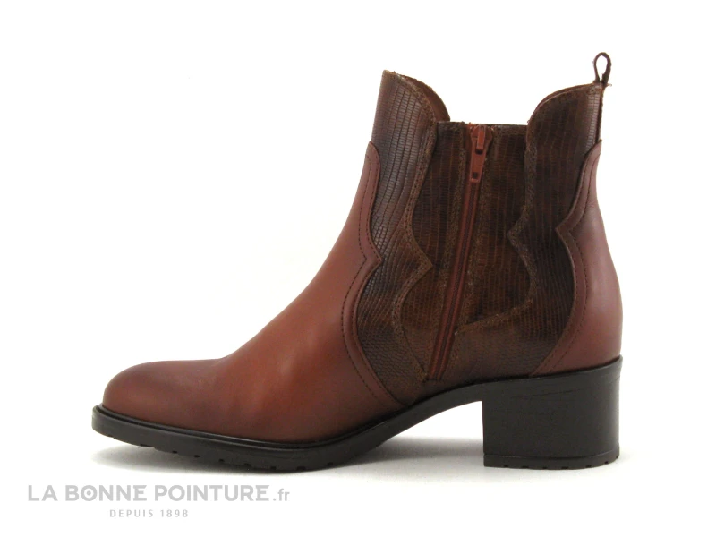 Fantasy 683-003FY Marron - Lezard - Bottine Femme Avec Zip 3 Fantasy 683-003FY Marron - Lezard - Bottine Femme Avec Zip – Image 3
