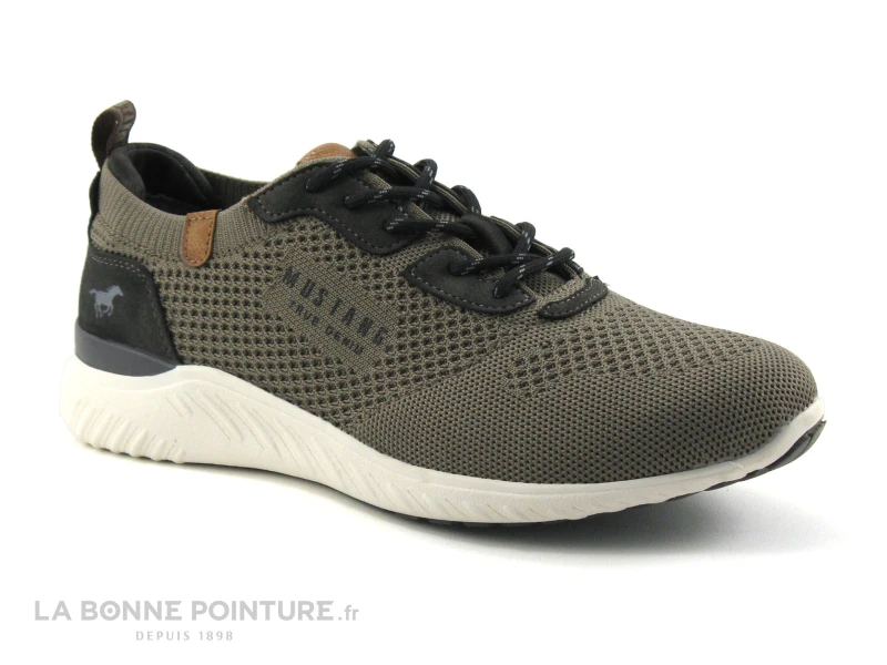 Mustang 4132-309-306 Cafe - Basket Homme Maille Marron 1 Mustang 4132-309-306 Cafe - Basket Homme Maille Marron