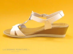 Jordana 2323 - Blanc - Argent - Sandale Compensee Femme 9 Jordana 2323 - Blanc - Argent - Sandale Compensee Femme -Magasin De Chaussures cd24607c73b9e66c561f35ea11d5d5ef img 6120.jpg 135740