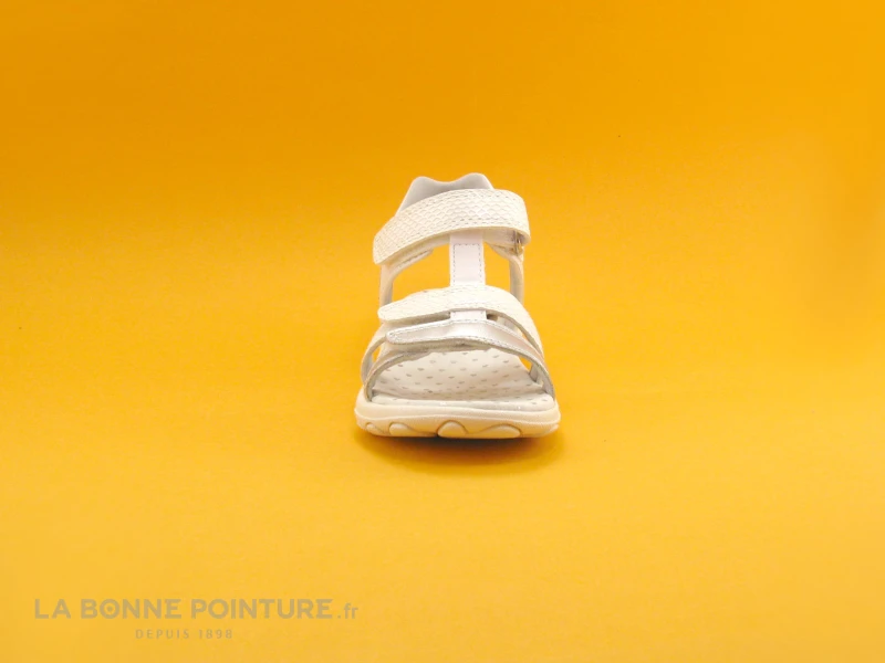 Geox SP CUORE J9290B White Silver - Sandale Fille 2 Geox SP CUORE J9290B White Silver - Sandale Fille – Image 2