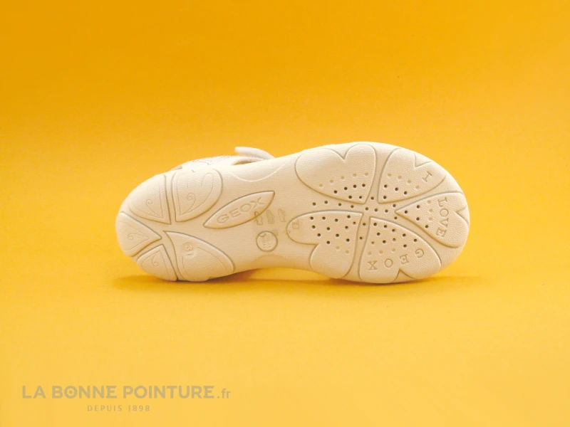 Geox SP CUORE J9290B White Silver - Sandale Fille 7 Geox SP CUORE J9290B White Silver - Sandale Fille – Image 7