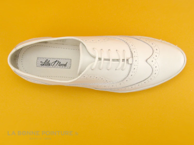 Lily Mood ADELUI Blanc - Chaussure Richelieu Femme 6 Lily Mood ADELUI Blanc - Chaussure Richelieu Femme – Image 6