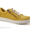 Morans EZOLE Moutarde - Basket Basse Femme Cuir Jaune