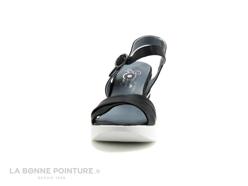 Com Un Point SHEHOCO Noir - Nu-pieds Compense 2 Com Un Point SHEHOCO Noir - Nu-pieds Compense – Image 2