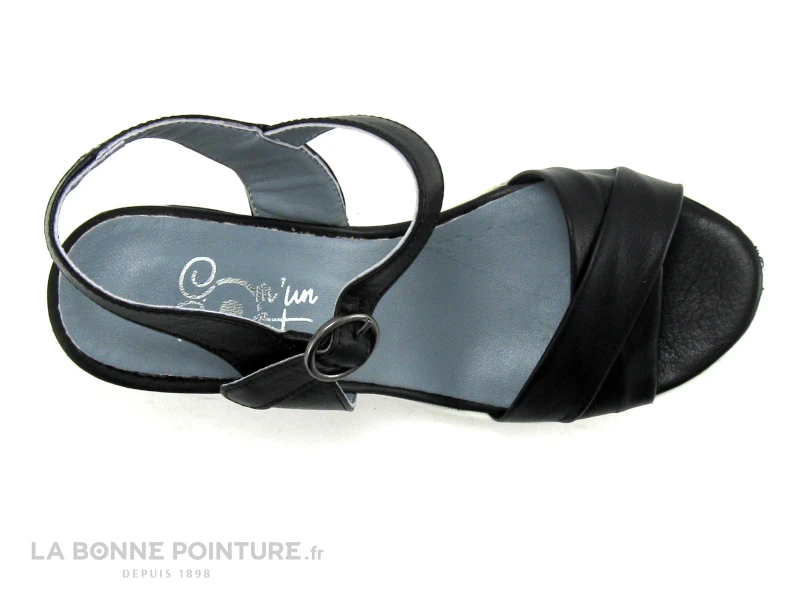 Com Un Point SHEHOCO Noir - Nu-pieds Compense 6 Com Un Point SHEHOCO Noir - Nu-pieds Compense – Image 6