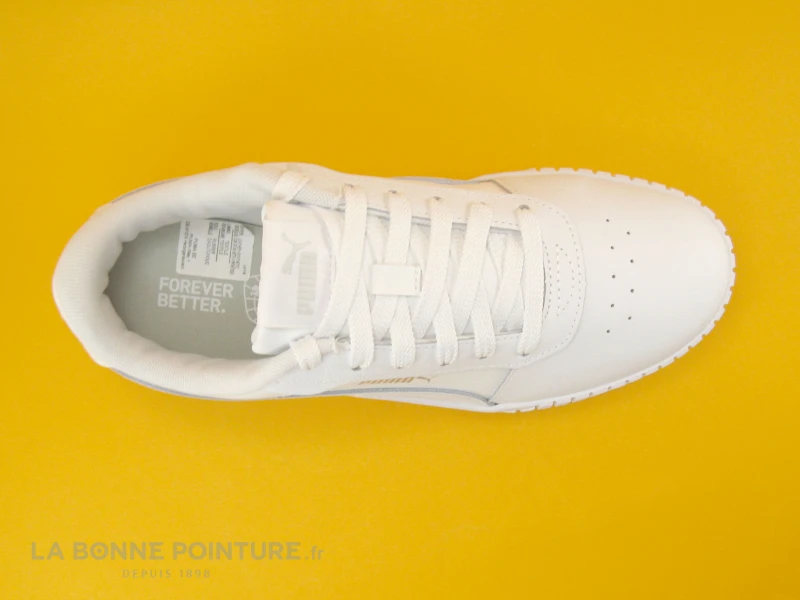 Puma CARINA 2-0 385849-02 White Silver - Basket Blanche Femme 6 Puma CARINA 2-0 385849-02 White Silver - Basket Blanche Femme – Image 6