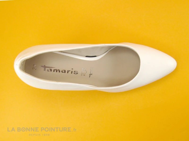 Tamaris 1-22411-20 White - Escarpin Blanc A Talon Haut 6 Tamaris 1-22411-20 White - Escarpin Blanc A Talon Haut – Image 6