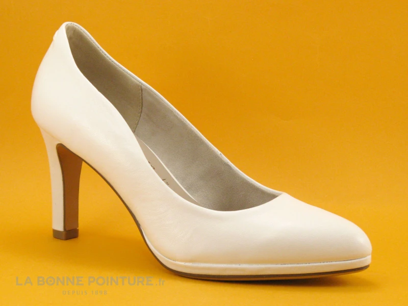 Tamaris 1-22411-20 White - Escarpin Blanc A Talon Haut 1 Tamaris 1-22411-20 White - Escarpin Blanc A Talon Haut