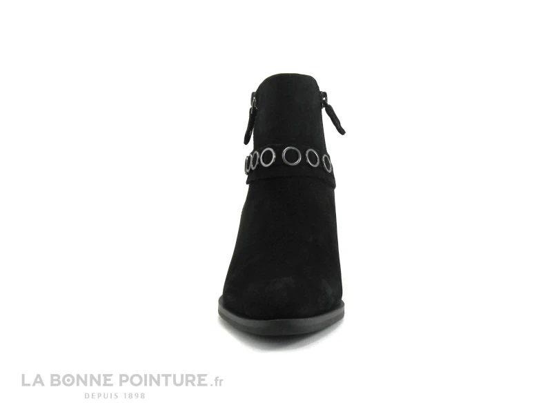 Tamaris 1-25358-23 Black - Boots Western Cuir Velours Noir 2 Tamaris 1-25358-23 Black - Boots Western Cuir Velours Noir – Image 2