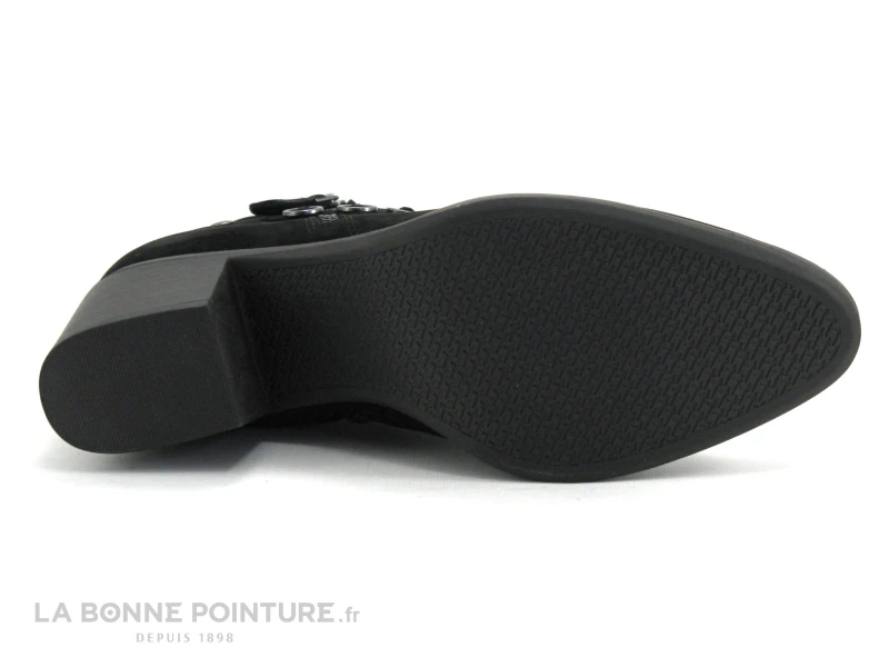 Tamaris 1-25358-23 Black - Boots Western Cuir Velours Noir 7 Tamaris 1-25358-23 Black - Boots Western Cuir Velours Noir – Image 7