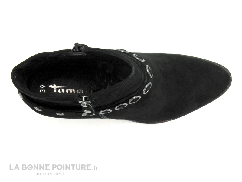 Tamaris 1-25358-23 Black - Boots Western Cuir Velours Noir 6 Tamaris 1-25358-23 Black - Boots Western Cuir Velours Noir – Image 6