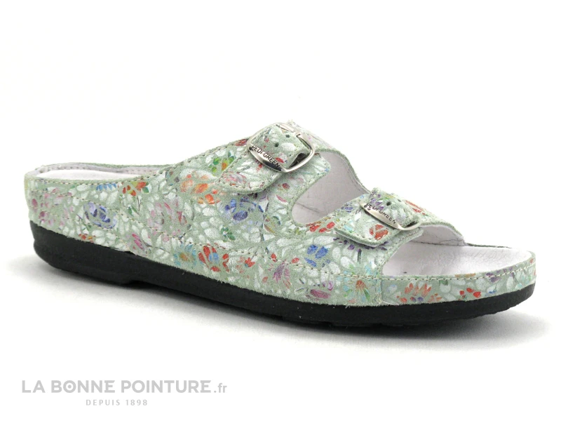 Pedi Girl WELL DB Amande - Fleuri - Mule Confort Femme Reglable 5 Pedi Girl WELL DB Amande - Fleuri - Mule Confort Femme Reglable – Image 5