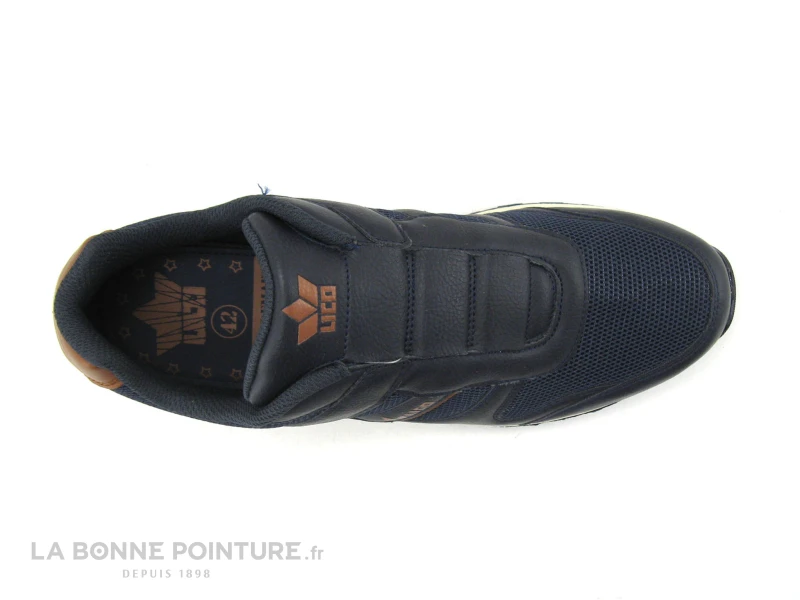 Lico MAREK SLIPPER Marine Marron - Basket Homme Sans Lacet 6 Lico MAREK SLIPPER Marine Marron - Basket Homme Sans Lacet – Image 6