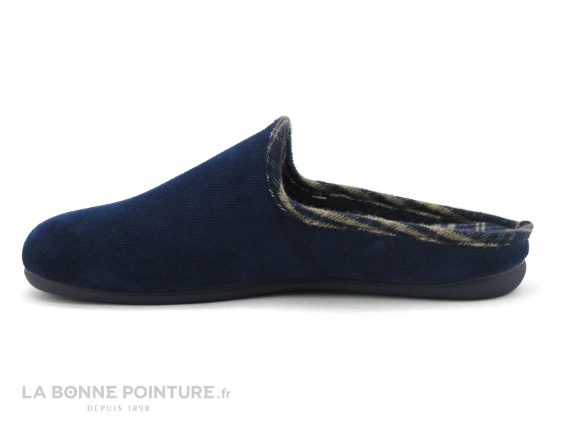 Ouf Initial BANG Marine - Pantoufle Souple Homme 2 Ouf Initial BANG Marine - Pantoufle Souple Homme – Image 2